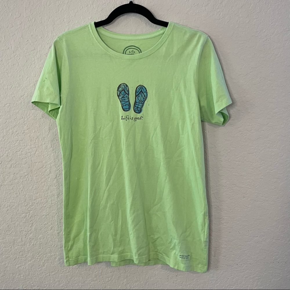 4FOR$20 Life is Good Green Tee | M